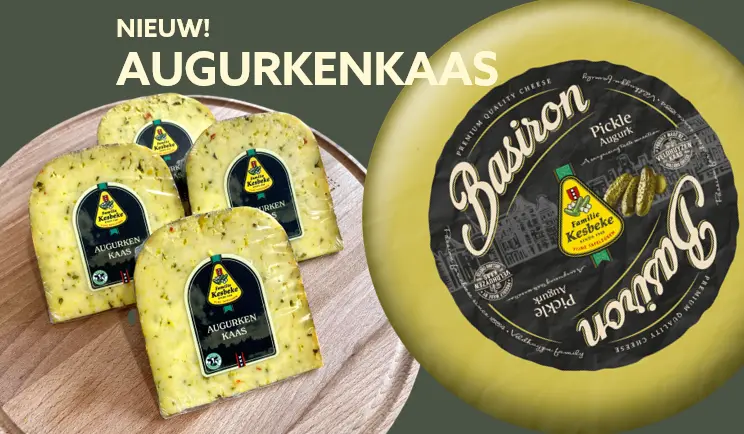 MAAZ Cheese en Kesbeke Fijne Tafelzuren introduceren Augurkenkaas!