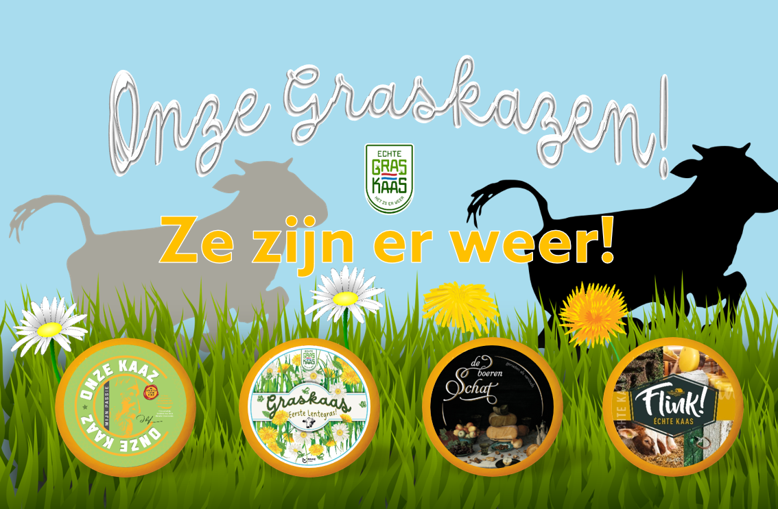 Onze graskazen, ze zijn er weer!